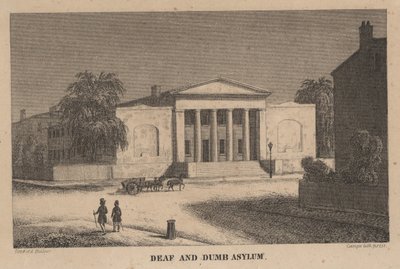 聴覚障害者とダムの亡命、フィラデルフィア、ペンシルバニア、1847年 作： Augustus Kollner